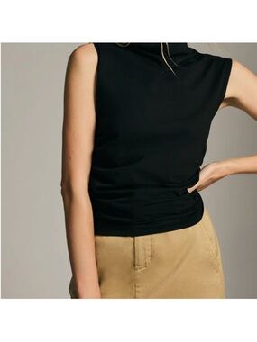 Anthropologie Maeve Black Tank Top